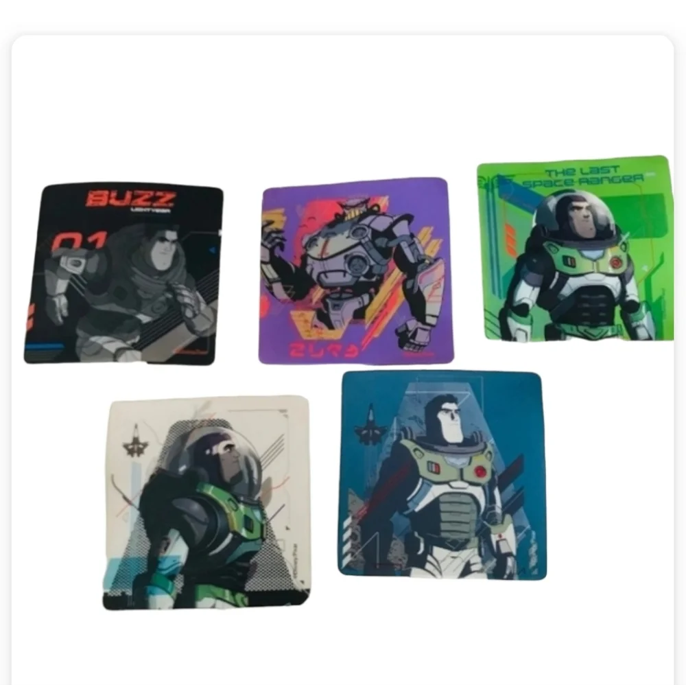 NEW Disney Pixar Buzz Lightyear Anti-Slip Safety Tub Treads - Set of 5 Designs